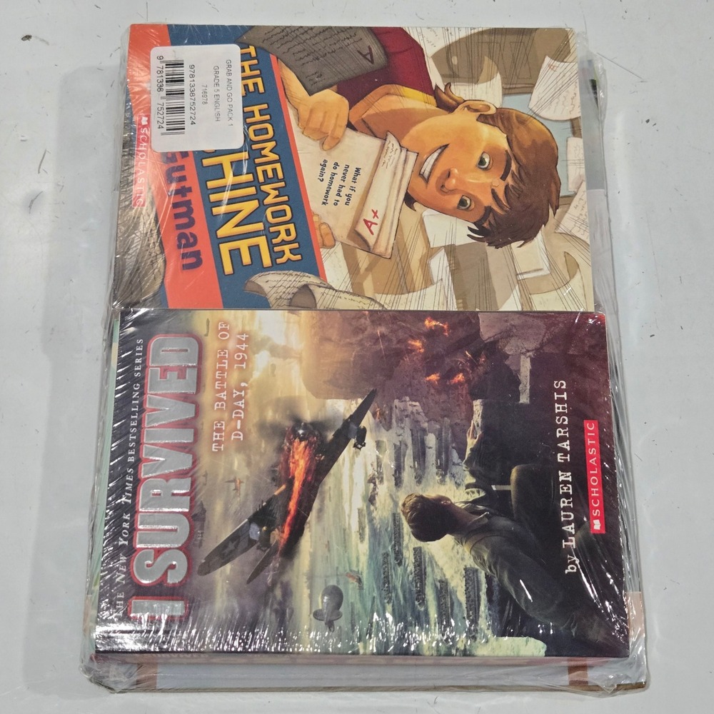 NEW Scholastic Grab and Go Pack 1 Grade 5 English Bundle of books for readers